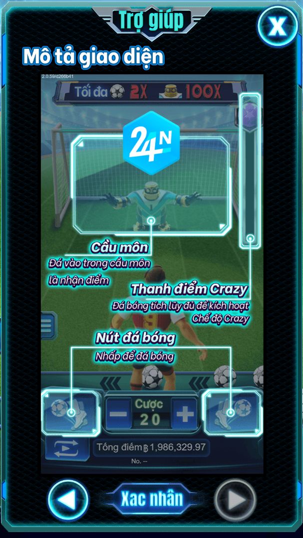 Tổng quan về slot KING OF FOOTBALL trên nhà cái 24N